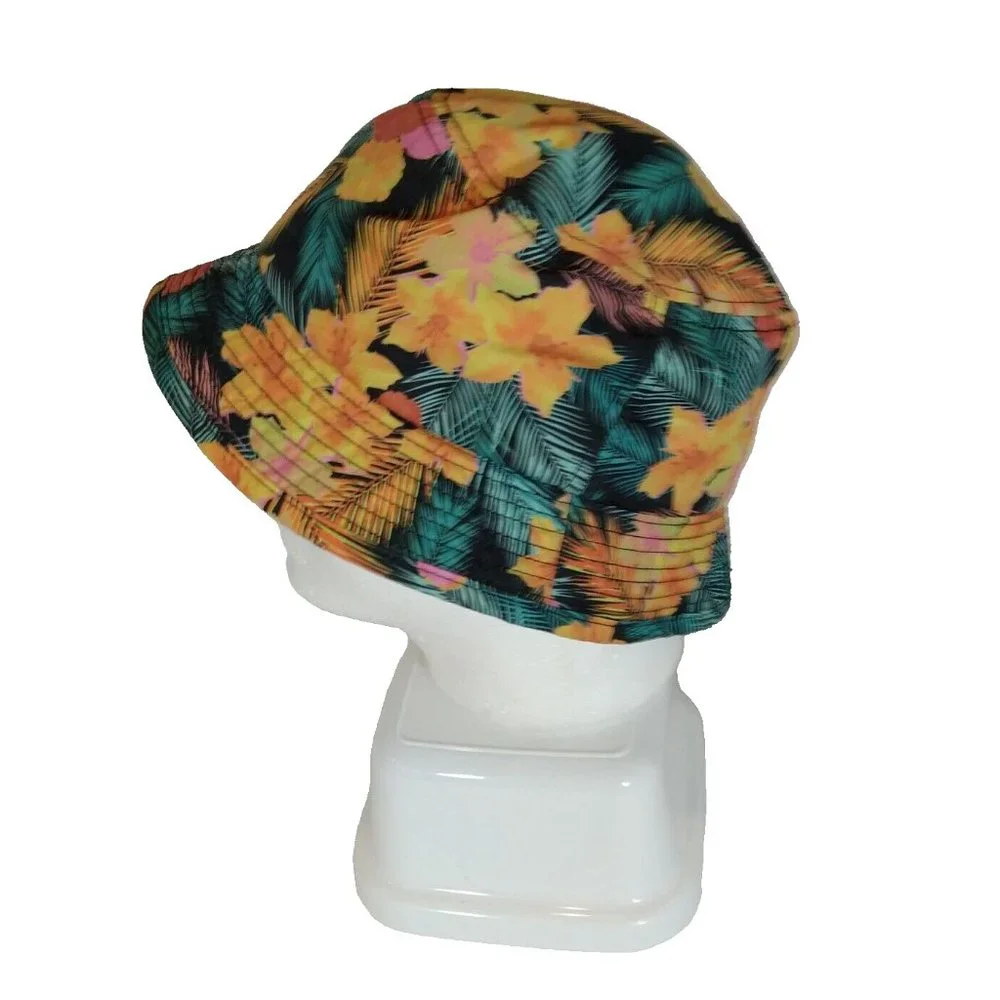 Bozkee Reversable Tropical or Black Boonie‎ Fishing Hunting Sports Cap Hat
